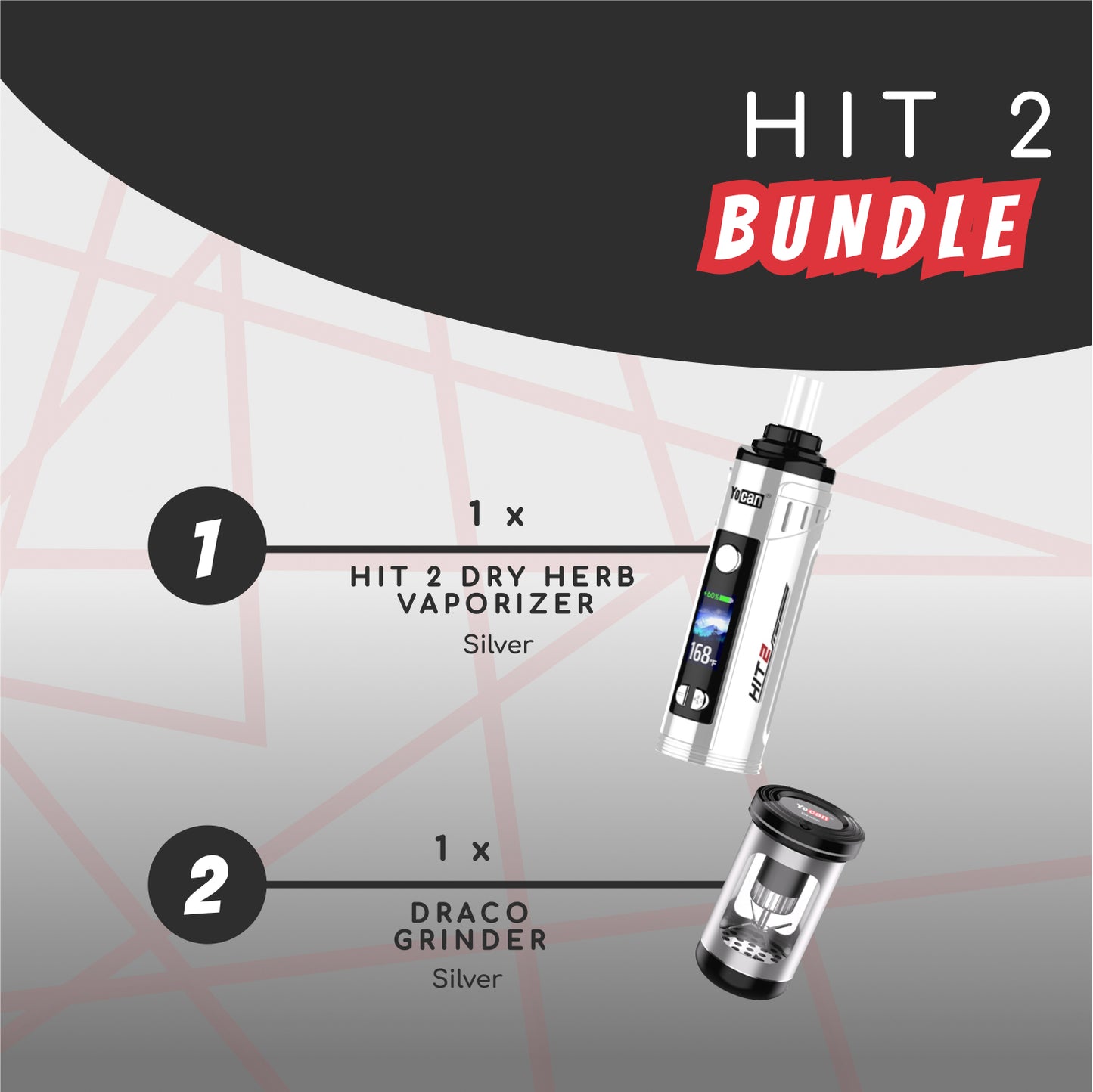 Yocan HIT 2 BUNDLE - Silver