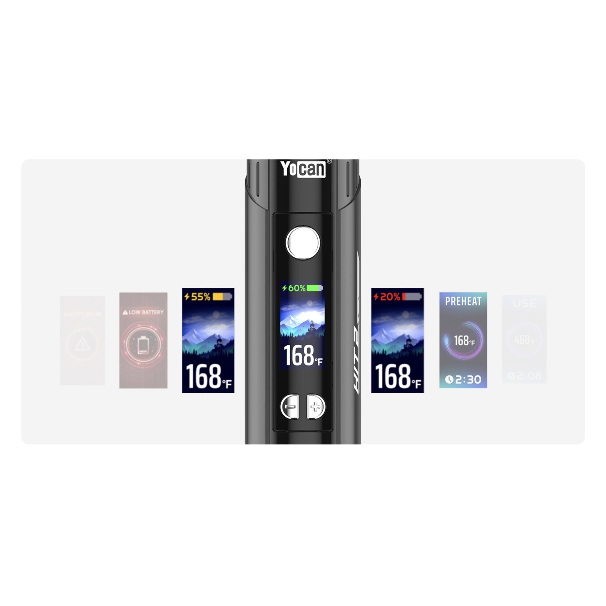 Yocan HIT 2 Dry Herb Vaporizer - features