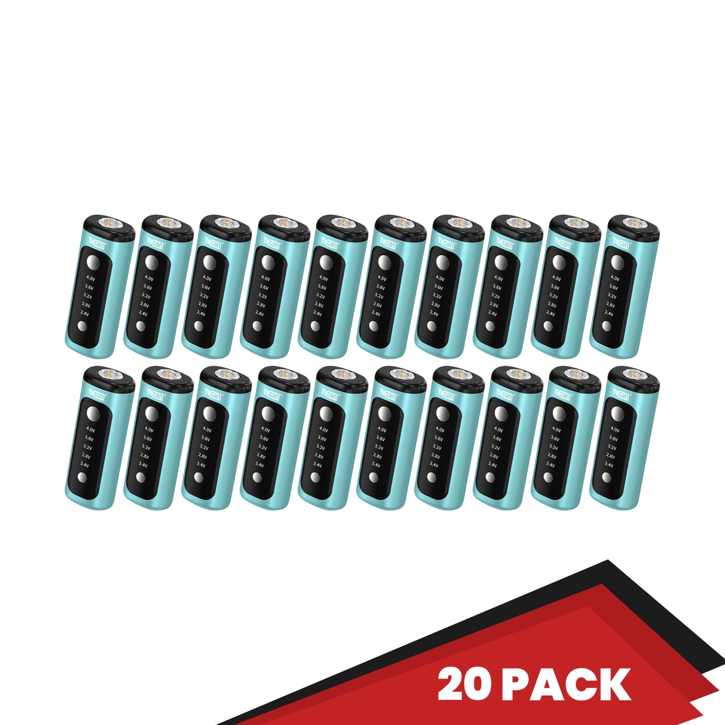 Yocan Kodo Plus Box Mod Vaporizer - Teal 20 Pack