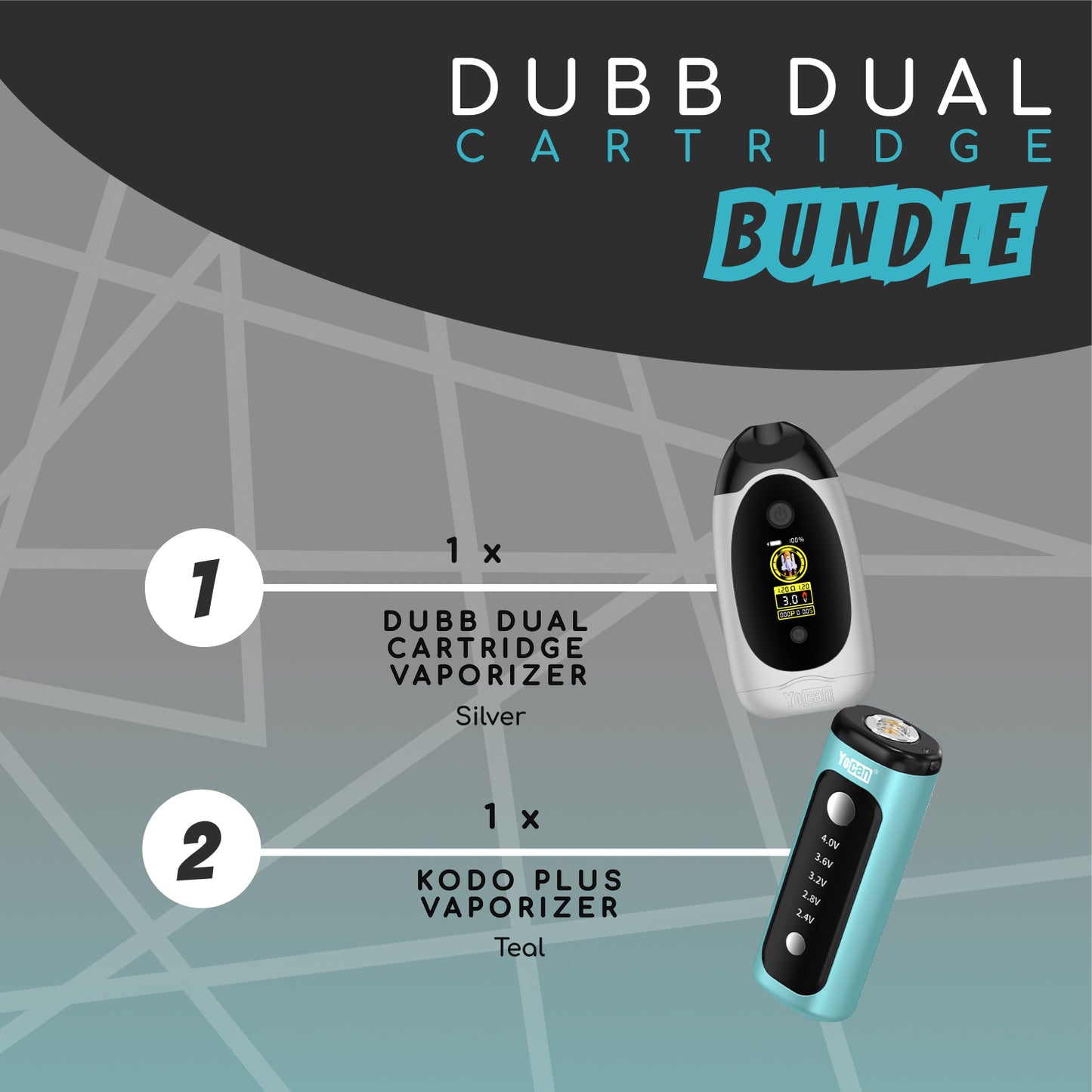 Yocan Dab Jam Dubb BUNDLE - Silver