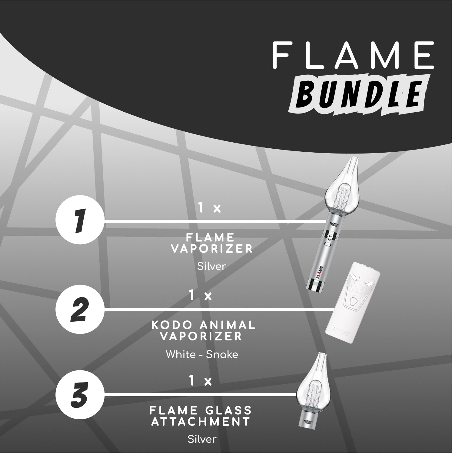 Yocan Flame BUNDLE - Silver