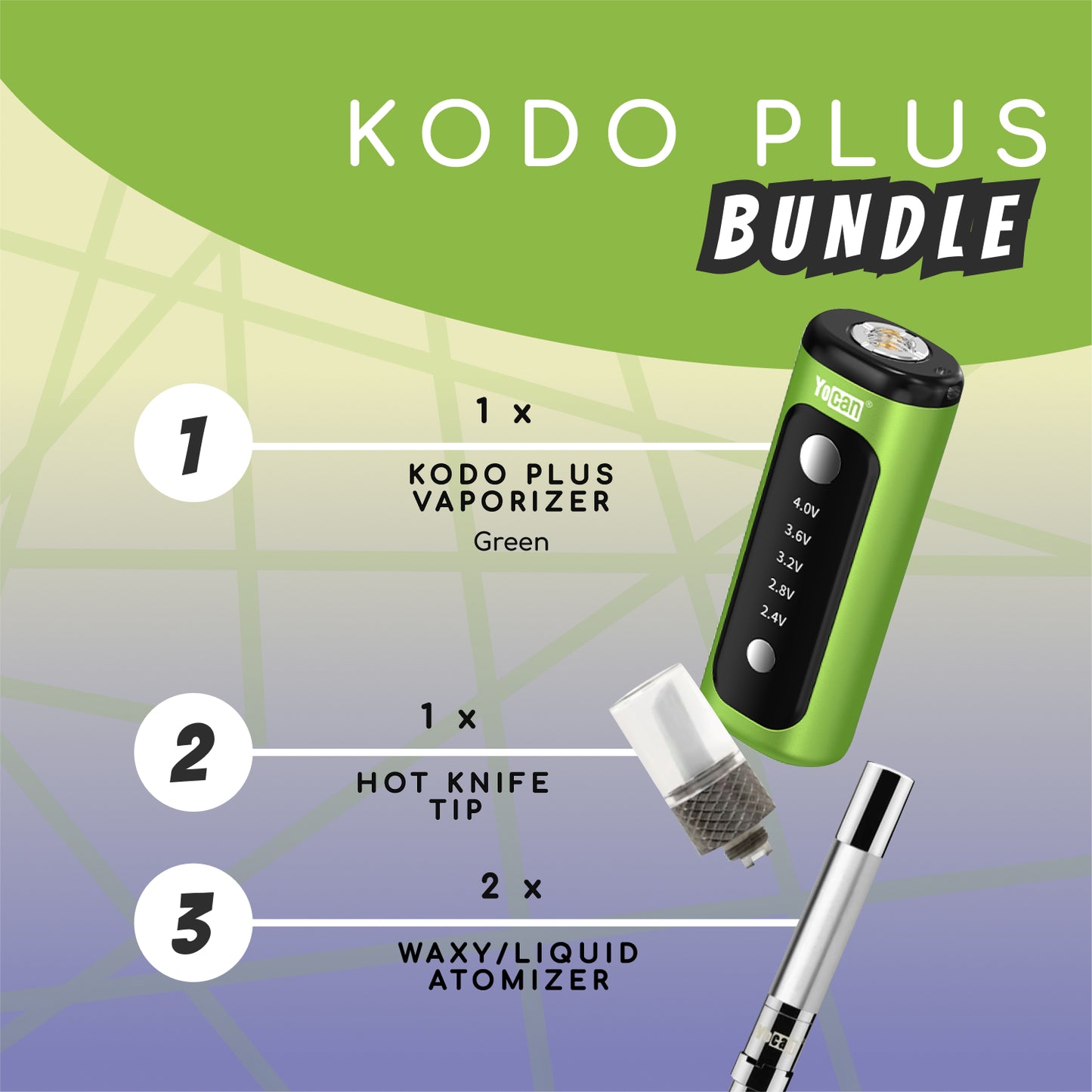 Yocan Kodo Plus BUNDLE - Green