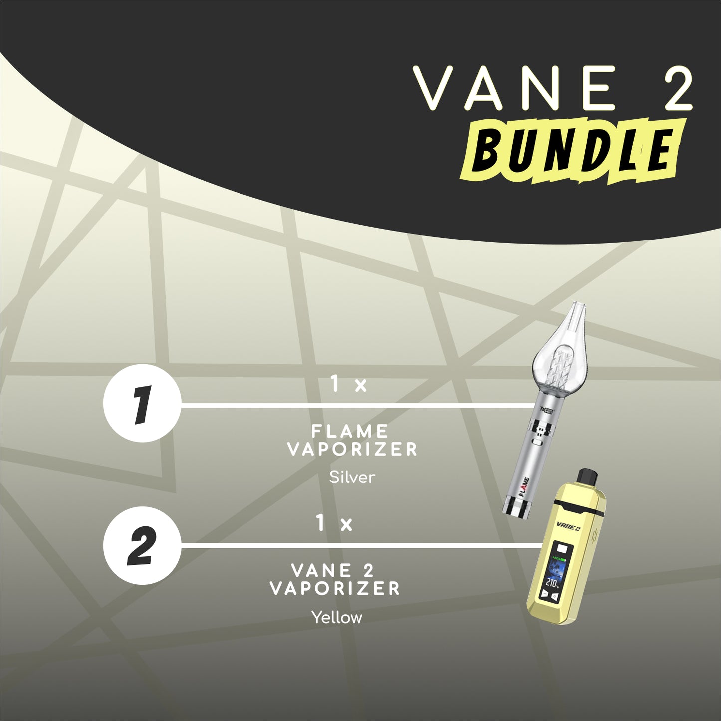 Yocan Vane 2 BUNDLE - Yellow